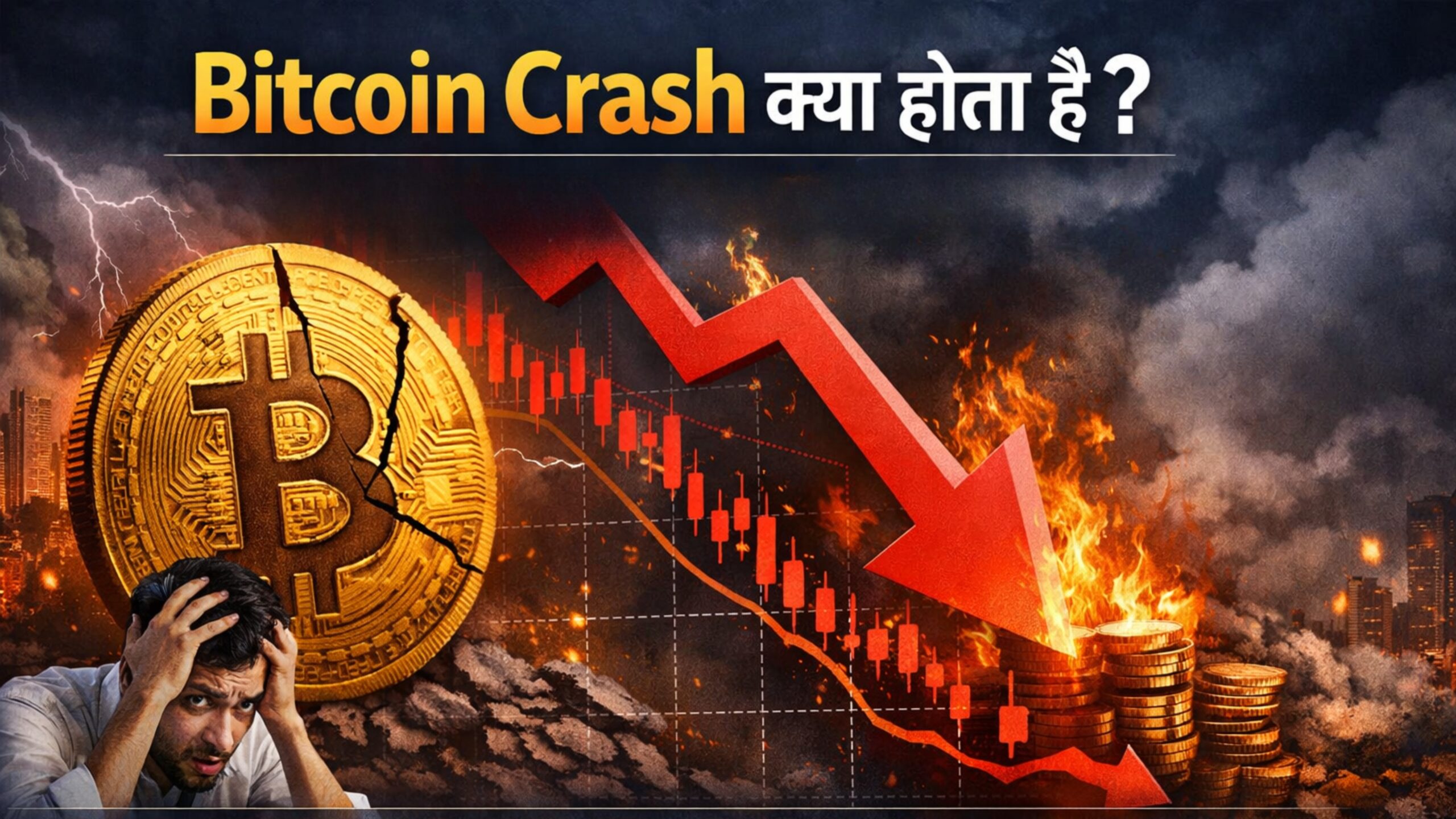 Bitcoin Crash क्या होता है: कारण, इतिहास और निवेशकों के लिए सबक