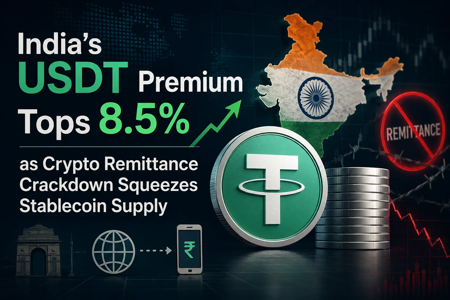 USDT premium India